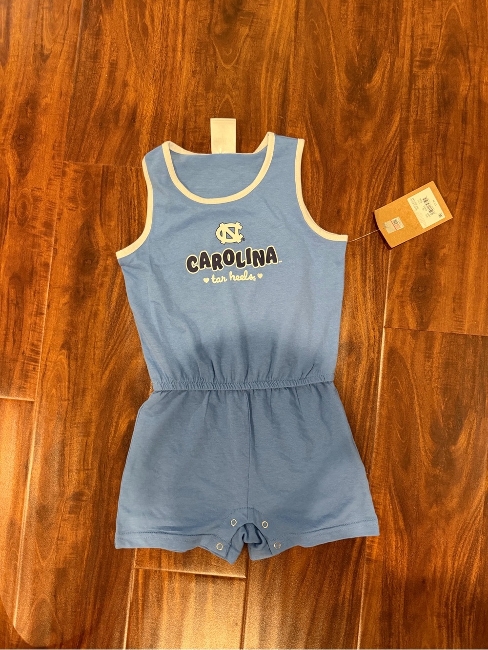 Toddler girls Carolina Tar Heels Romper New Size 3T